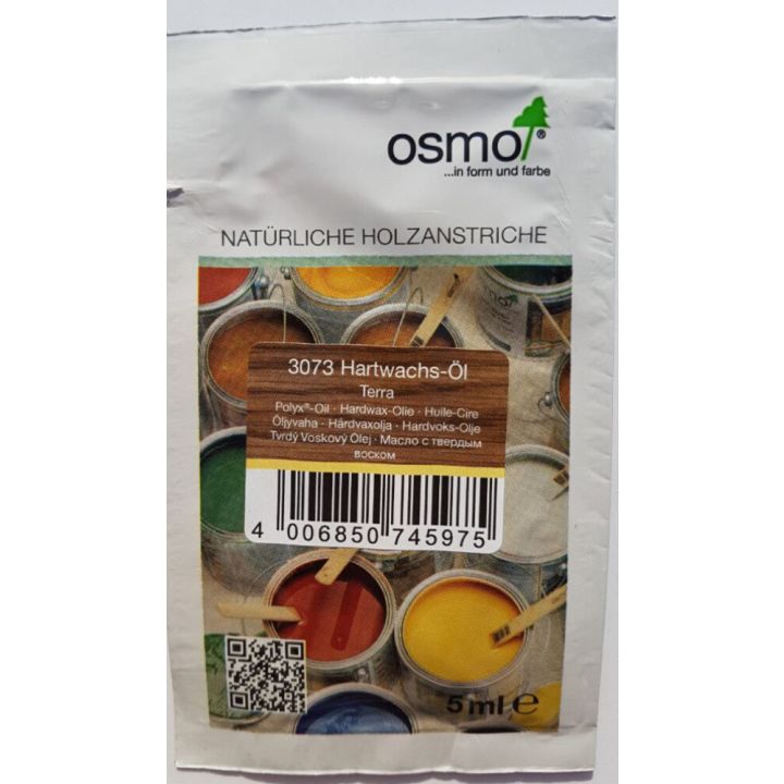 Õlivaha Polyx tester toonitud Osmo 3073 terra 5 ml