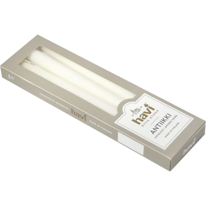 Antiikküünal Havi 4 tk/pk, valge