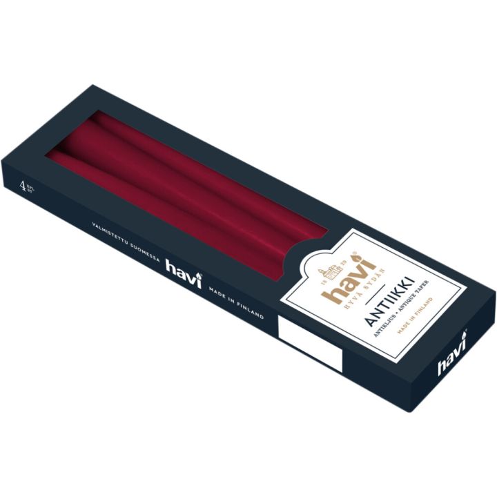 Antiikküünal Havi 4 tk/pakk, veinipunane