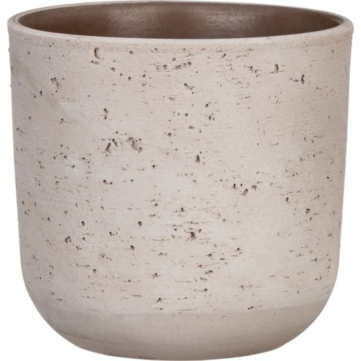 Ümbrispott Scheurich Basalto 15 cm, savihall