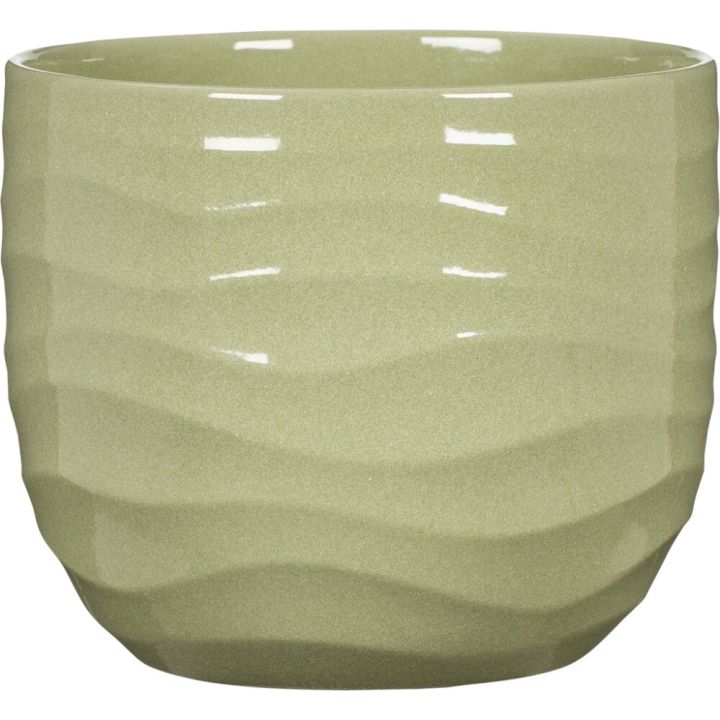 Ümbrispott Breeze Ø 18 cm, roheline