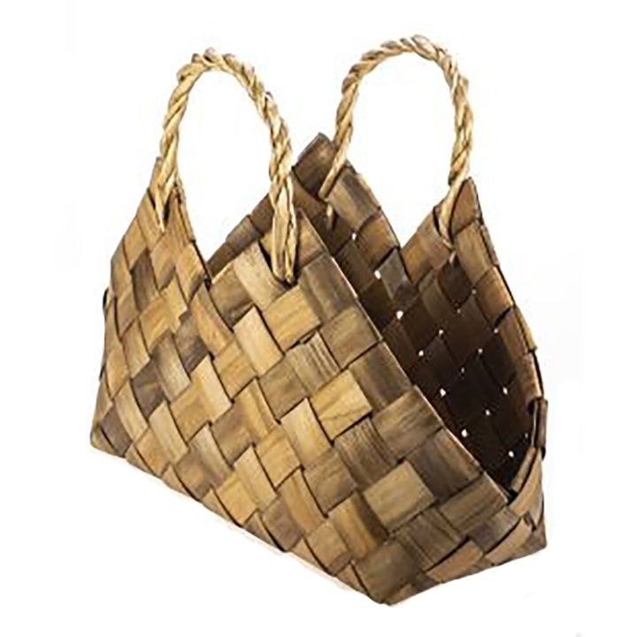 Laastukorv sangaga Weiste 38 x 17 x 32 cm, pruun