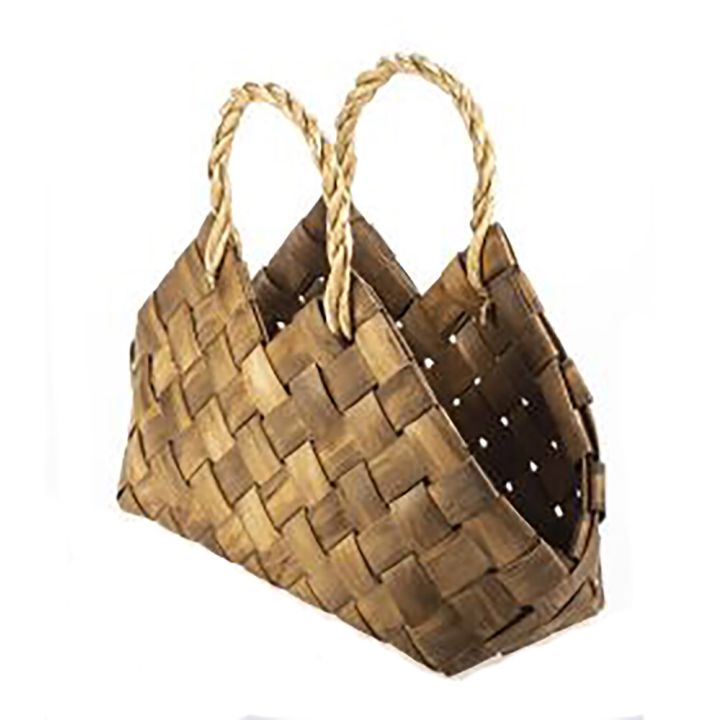 Laastukorv sangaga Weiste 33 x 14 x 29 cm, pruun