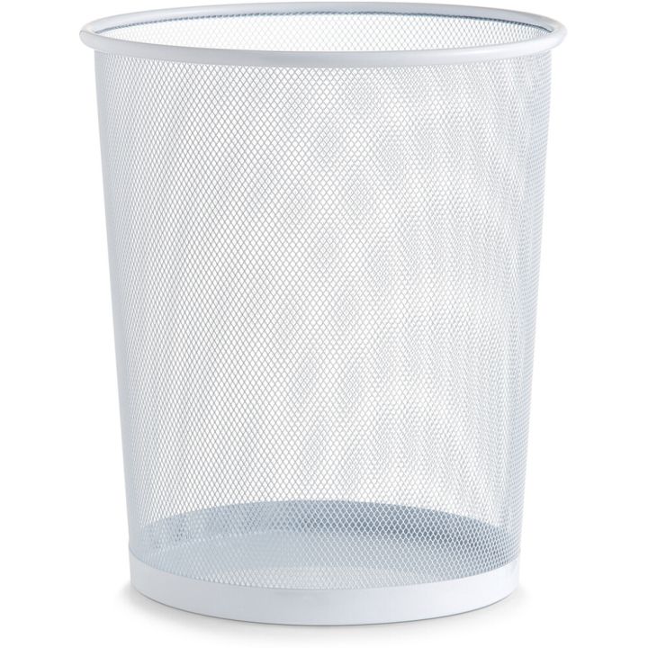 Prügikorv Zeller Mesh Ø 29,5 x 35 cm, valge