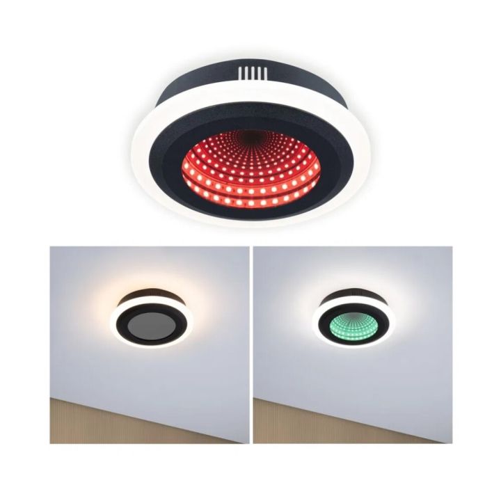 Laevalgusti Paulmann Space Glow Two 3D RGB must 20 cm