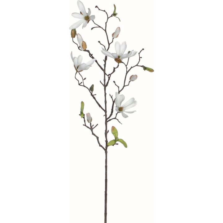 Kunstlill magnoolia 75 cm, valge