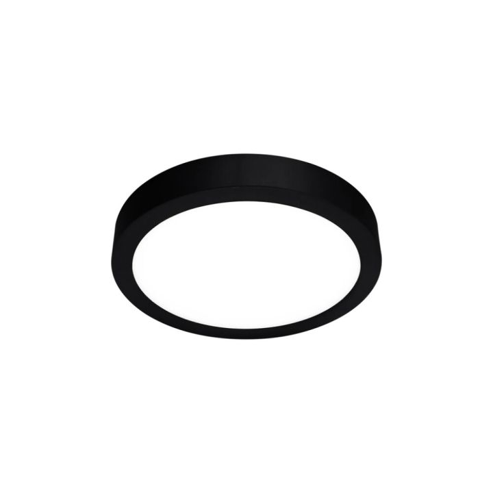 LED-paneelvalgusti Harju must Ø 14 cm