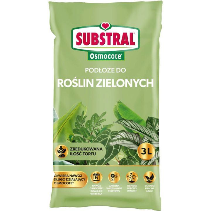Lehtdekoratiivsete taimede muld + Osmocote® 3 l