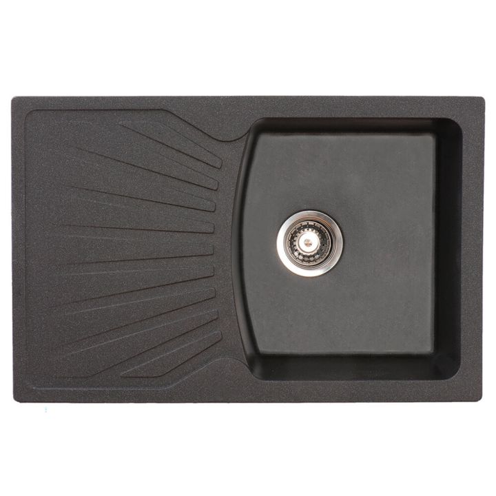 Köögivalamu  Aqualine Quadro Plus 77 x 50 cm must