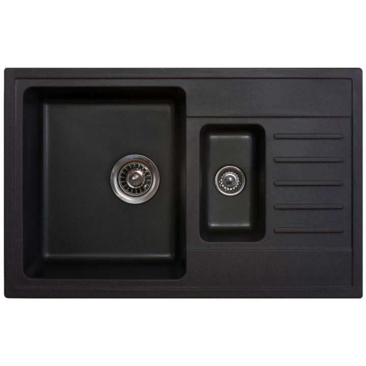 Köögivalamu Aqualine Quadro Plus 78 x 50 cm must