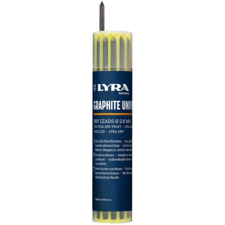 Märkepliiatsi täitesüsid Lyra Graphite Universal 12 tk