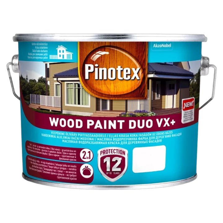 Puitfassaadvärv Pinotex Wood Paint Duo VX + BC ainult toonimiseks - 2,35 l