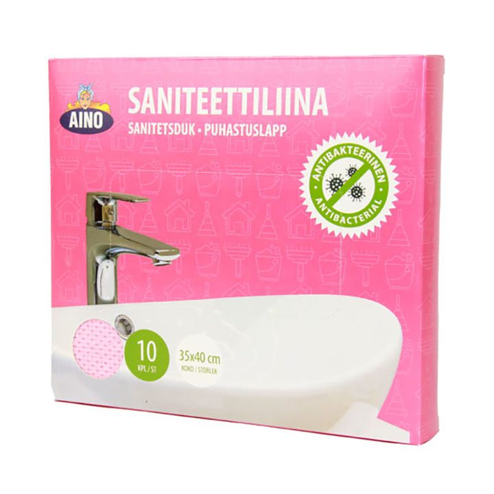 Puhastuslapp Aino 10 tk/pk 35 x 40 cm, roosa