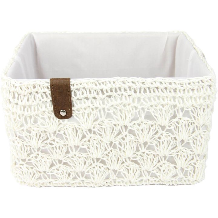 Paberkorv Valley 31 x 25 x 19 cm, valge