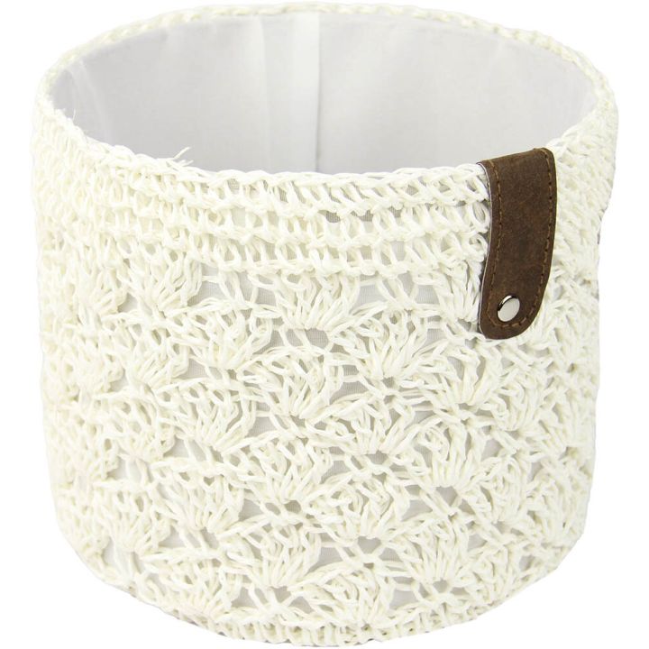 Paberkorv Valley Ø 19 x 16 cm, valge
