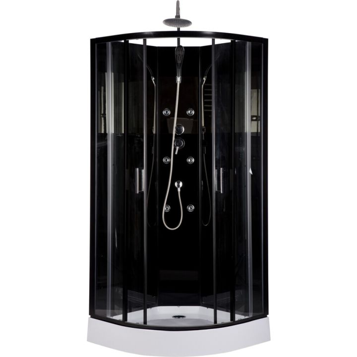 Dušikabiin Harma Black Onyx 85 x 85 cm