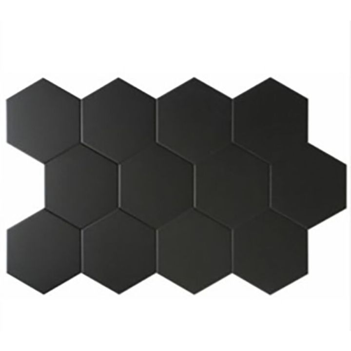 Põrandaplaat Essence Hexagon 14 x 16 cm must