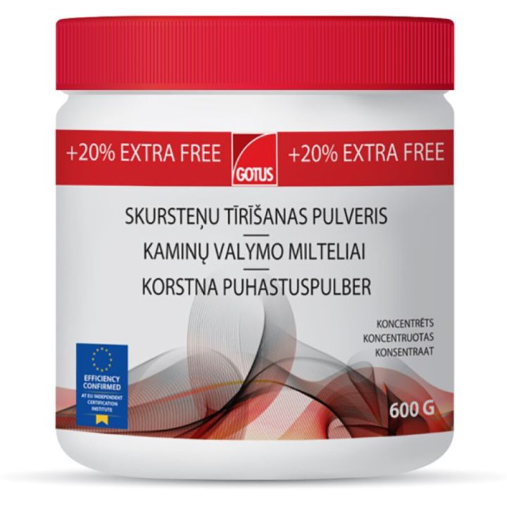 Korstnapuhastuspulber  Gotus 600 g