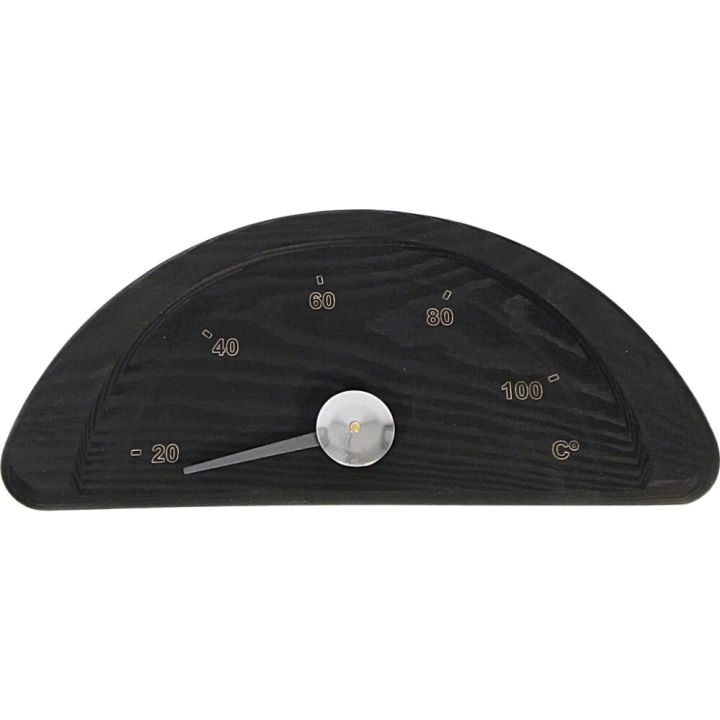 Saunatermomeeter Pinetta poolkuu must