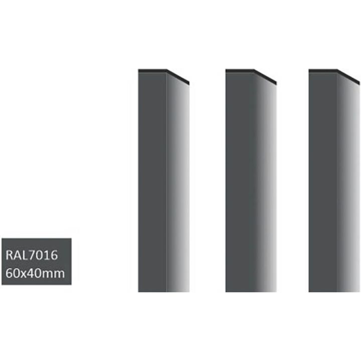 Aiapost 40 x 60 mm RAL7016 hall 2300 mm
