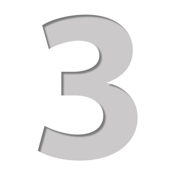 Šabloon number Plage 9,5 x 9,5 cm