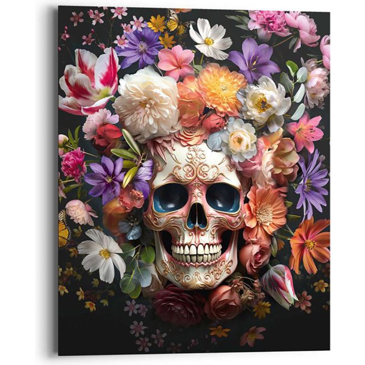 Sisustuspilt Reinders Floral Skull 40 x 50 cm