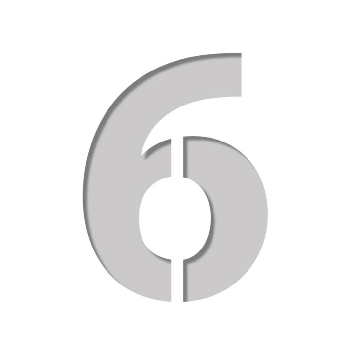 Šabloon number Plage 9,5 x 9,5 cm
