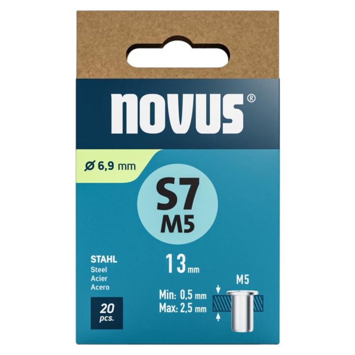 Keermeneet Novus teras M 5 X 13 mm 20 tk