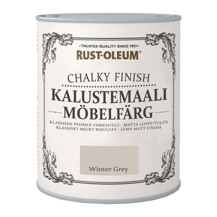 Mööblivärv Rust-Oleum Chalky Finish Winter Grey 125 ml
