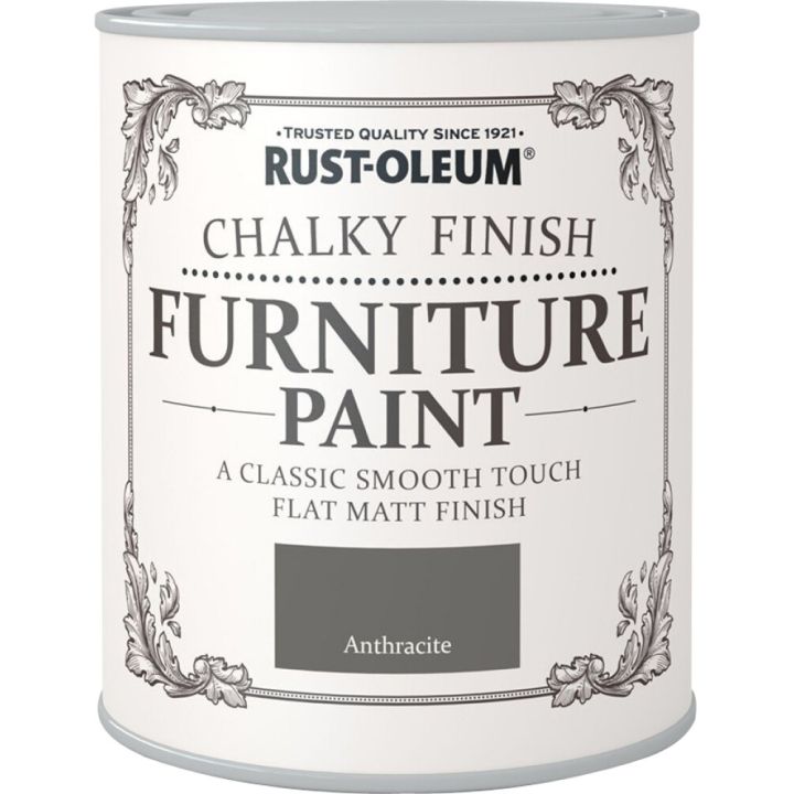 Mööblivärv Rust-Oleum Chalky Finish Anthracite 750 ml