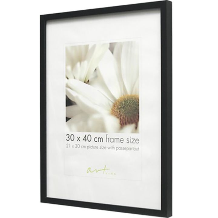 Pildiraam Leila 61 x 91,5 cm, must/valge/puit 30 x 40 cm Must