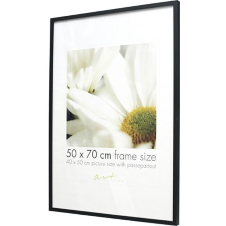 Pildiraam Leila 61 x 91,5 cm, must/valge/puit 50 x 70 cm Must