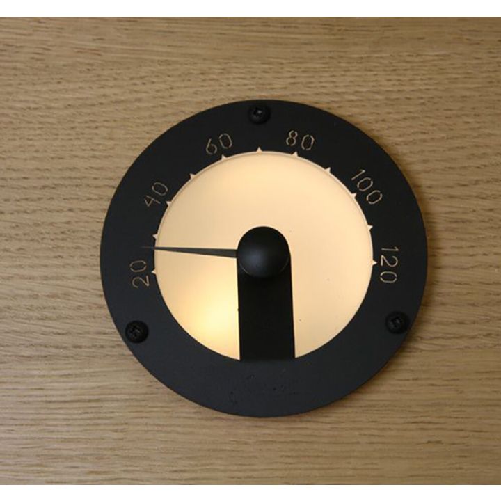 Sauna termomeeter kiudoptiline Cariitti 120 mm must