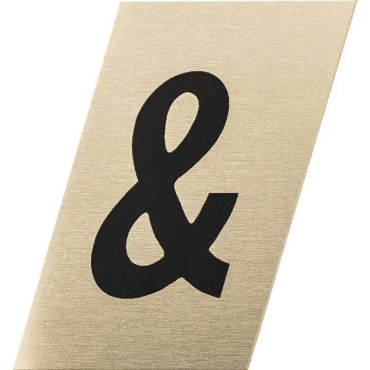 Märk kuldne/must & 25 mm