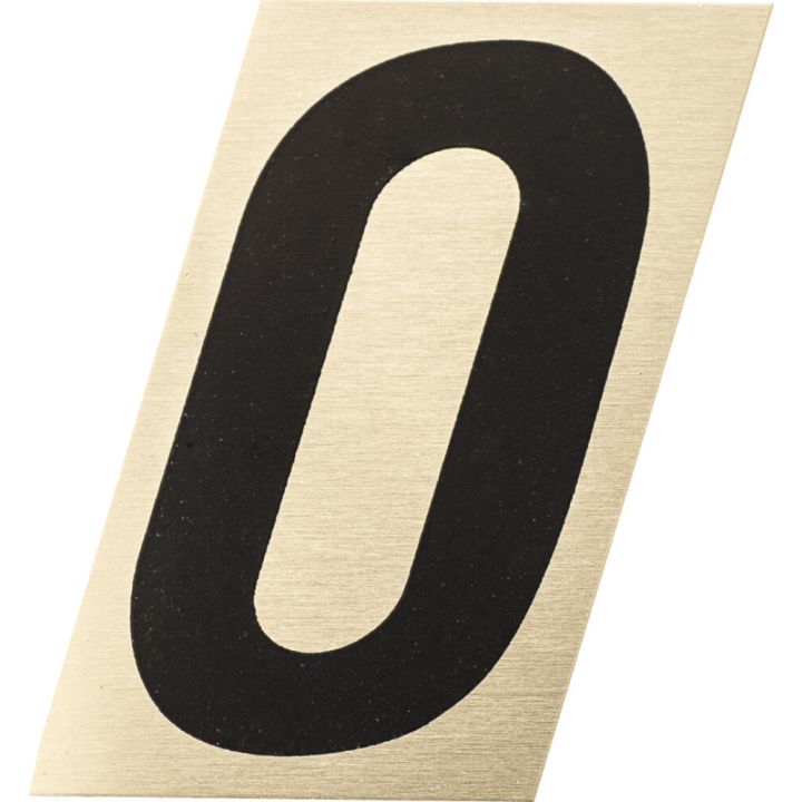 Number kuldne/must 0 25 mm