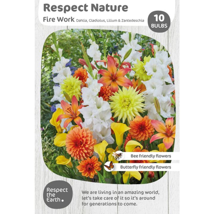 Lillesibulate segu Respect Nature Fire Work 10 tk