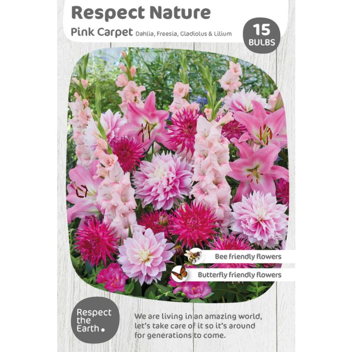 Lillesibulate segu Respect Nature Pink Carpet 15 tk