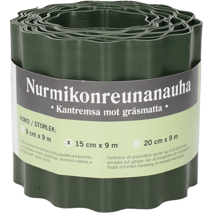 Muru- ja peenraääris 15 cm x 9 m roheline