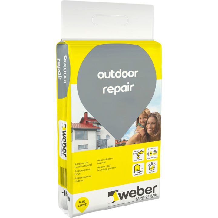 Parandus- ja tasandusbetoon Weber Outdoor Repair 15 kg