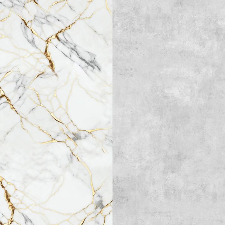 Alumiinium komposiitplaat Stocksund Stole U4 valge-kuldne marmor / betoon