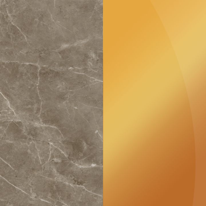 Alumiinium komposiitplaat Stocksund Stole U5 pruun marmor / läikiv kuld