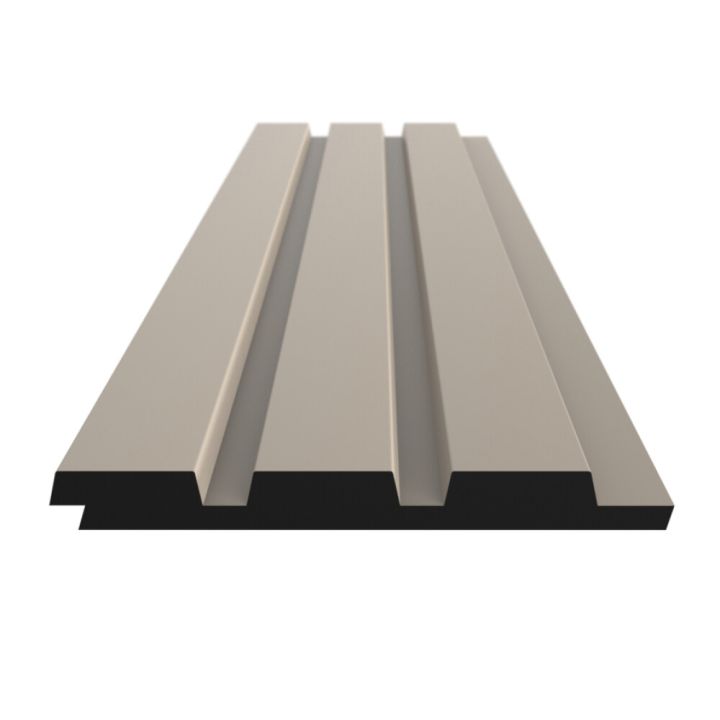 Ribipaneel Stocksund greige 122 x 2600 mm