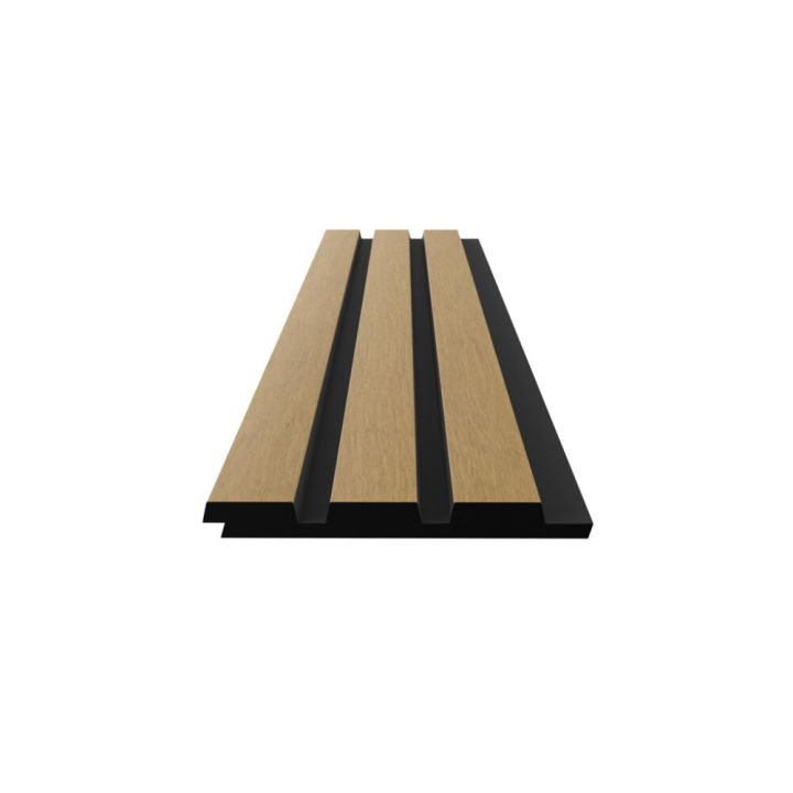 Ribipaneel Stocksund hele tamm 12 x 122 x 2600 mm