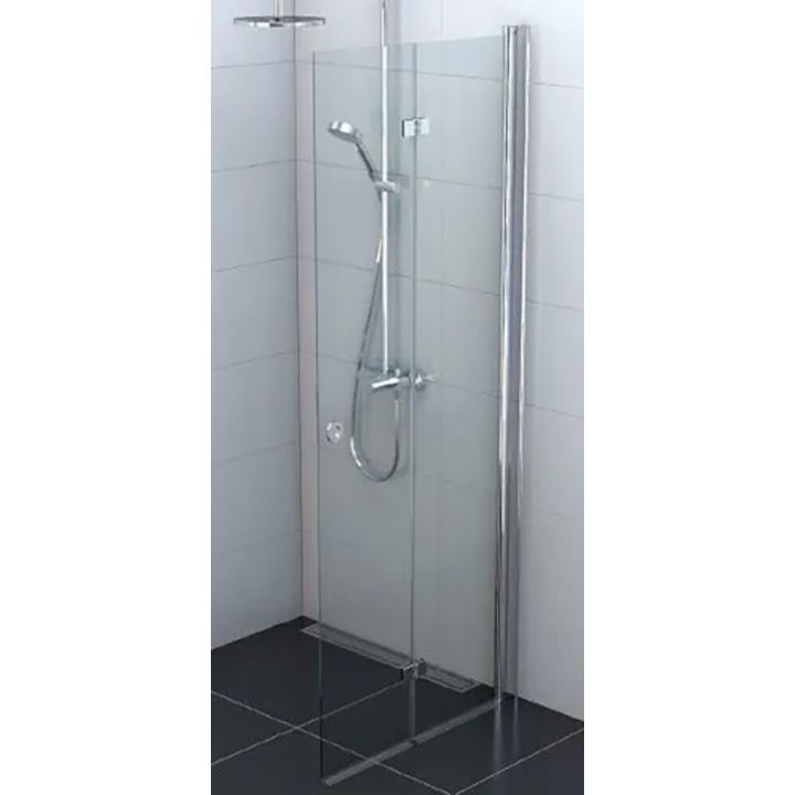 Kokkuvolditav Nordium dušisein 80 x 195 cm kirgas klaas kroom