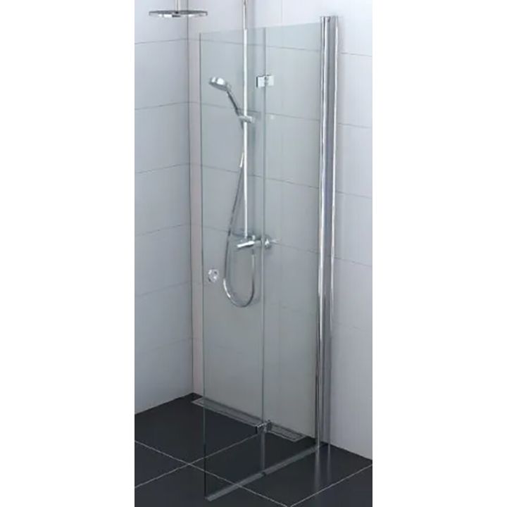 Kokkuvolditav Stocksund dušisein 90 x 195 cm kirgas klaas kroom