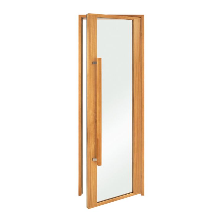 Saunauks Andres Etna läbipaistev termotöödeldud raam