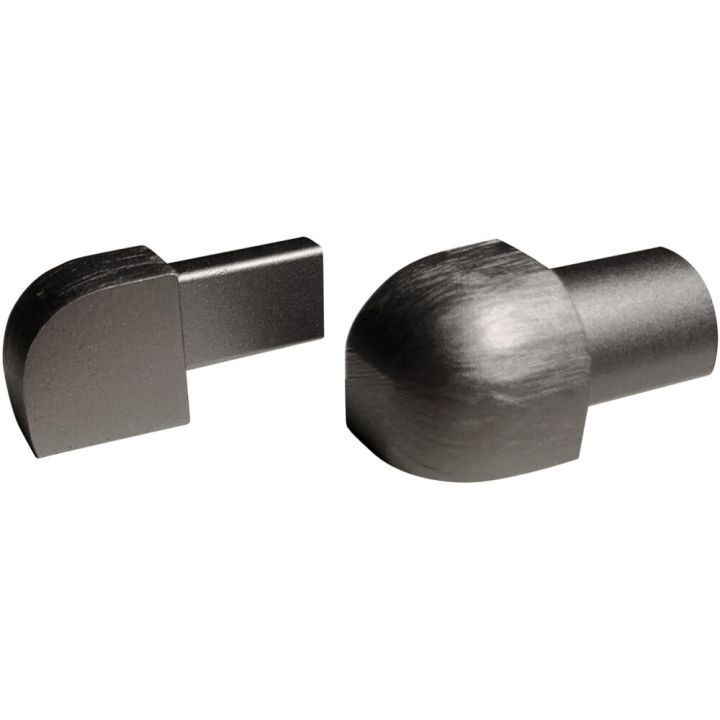 Plaadiliistu välisnurk Dione ümar 10 mm Nordic graphite 2 tk