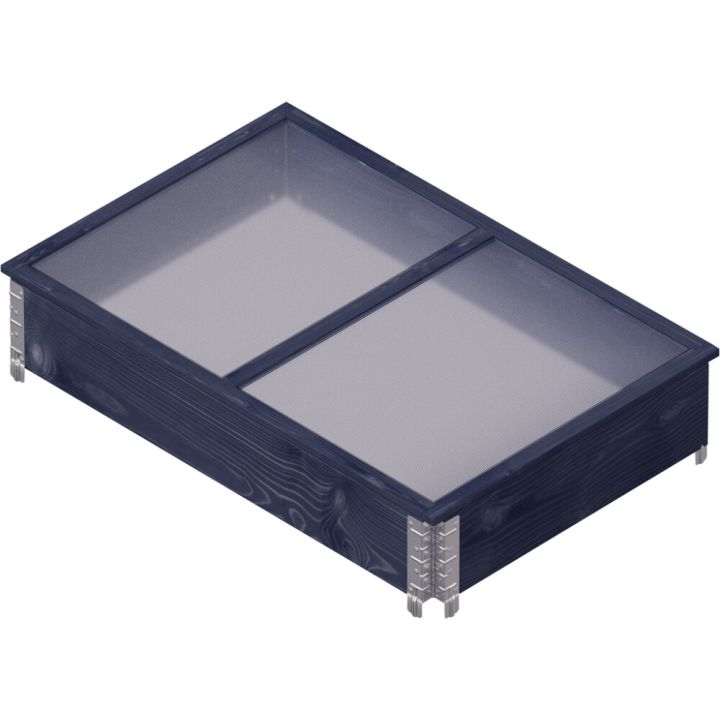 Kaas istutuskastile 120 x 80 cm, must