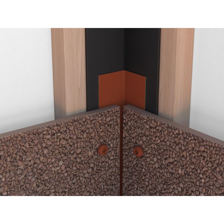 Sisenurgaliist fassaadi sokliplaadile RR750 punane, 2 m