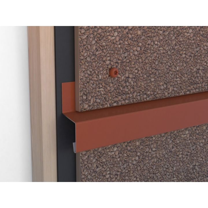 Tilgaplekk fassaadi sokliplaadile tumehall/must, 2 m